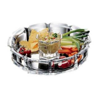William Bounds Grainware Regal Chip and Dip Tray