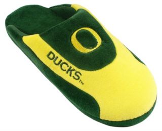 Comfy Feet NCAA Low Pro Stripe Slippers   Oregon Ducks   Mens Slippers