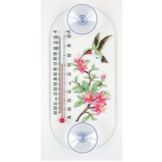 Aspects Window Thermometer Hummingbird Azalea   Thermometers