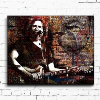 Iconic Jerry Garcia Acrylic Wall Art by Ready2hangart