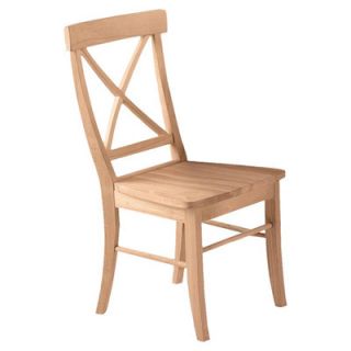 International Concepts Cross Back Side Chair