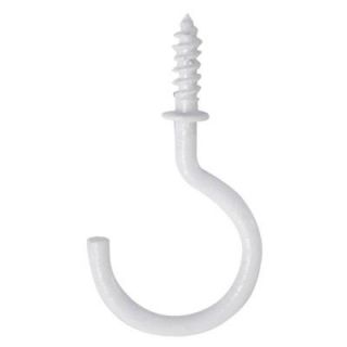 OOK 1 1/4 In. White Vinyl Mug Hooks Tidy Tins 15 Pieces 50683