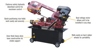 49465. Northern Industrial Tools Metal Cutting Band Saw — 7in. x 12in., 1.5 HP, 115/230V Motor
