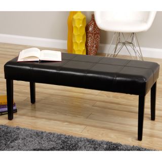 CorLiving Fresno 12 panel Bench in Leatherette