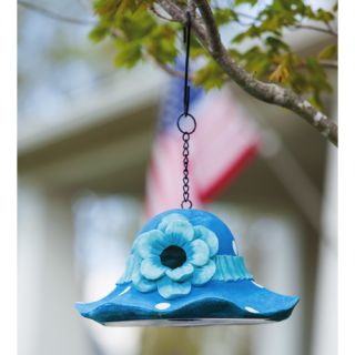 Polka Dot Hat Hanging Birdhouse by Evergreen Enterprises, Inc