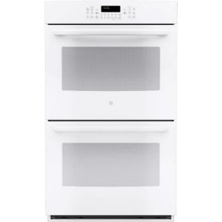 GE 30 in. Double Electric Wall Oven Self Cleaning with Convection in White JT5500DFWW