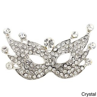 Crystal Masquerade Mask Pin   Shopping