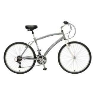 Mantis Premier 726M Comfort Bicycle, 26 in. Wheels, 18 in. Frame, Men's Bike in Silver MA2610 1 CI