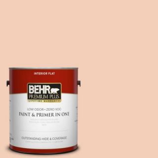 BEHR Premium Plus 1 gal. #M210 3 Apricot Freeze Flat Interior Paint 105001