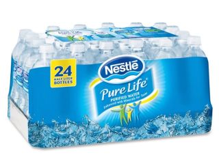 Nestle Waters 101264 Pure Life Purified Water, 16.9 oz Bottles, 24/Carton
