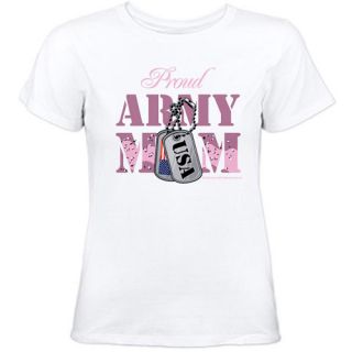 Cafepress Women's Proud Army Mom Graphic T Shirt