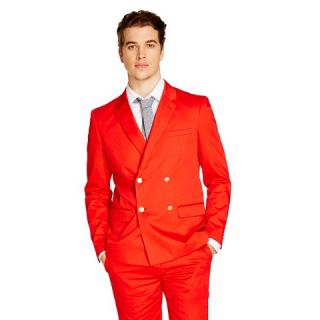 Mens Double Breasted Blazer Red   WD·NY Black