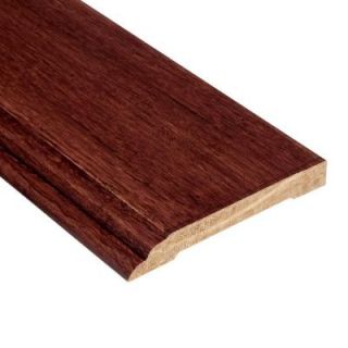 Home Legend Strand Woven Cherry 1/2 in. Thick x 3 1/2 in. Wide x 94 in. Length Bamboo Wall Base Molding HL203WB