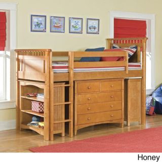 Bennington Low Loft Storage Twin Bed with Essex 5 drawer Dresser and