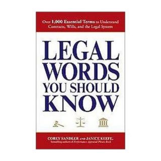 Legal Words You Should Know (Paperback)