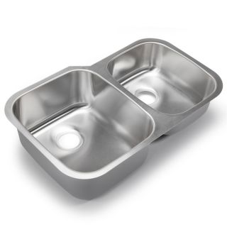 Designer Collection 16 gauge Stainless Steel 60/40 Double Bowl Kitchen