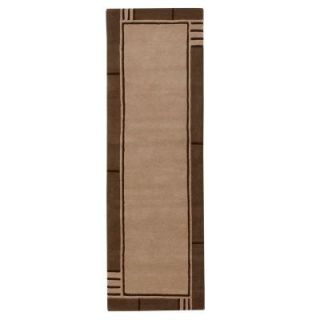 Home Decorators Collection Plaza Beige and Brown 2 ft. 6 in. x 8 ft. Rug Runner 3839925850