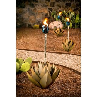 Desert Steel Small Blue Agave with Torch