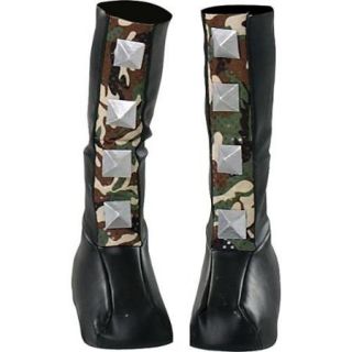 Spiked Camouflage Boot Tops Rubies 6276, One Size