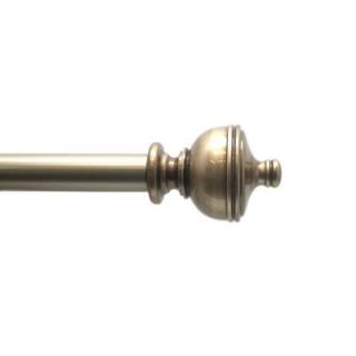 Home Decorators Collection 36 in.   72 in. 1 in. Urn Rod Set in Brushed Brass 29 4200 85