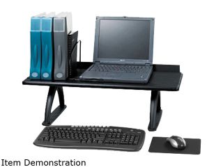 Safco 3602BL Value Mate Desk Riser, 100 Pound Capacity, 30 x 12 x 8, Black