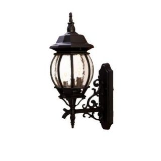 Acclaim Lighting Chateau Collection 3 Light Matte Black Outdoor Wall Mount Light Fixture 5151BK/SD