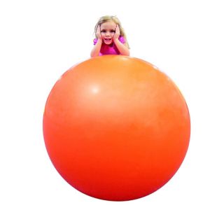 Sportime Gymnic Exercise and Play Ball with Thick Vinyl Exterior, 47.25", Orange