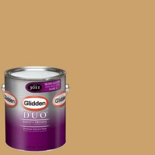 Glidden DUO 1 gal. #GLY29 Homemade Butterscotch Semi Gloss Interior Paint with Primer GLY29 01S