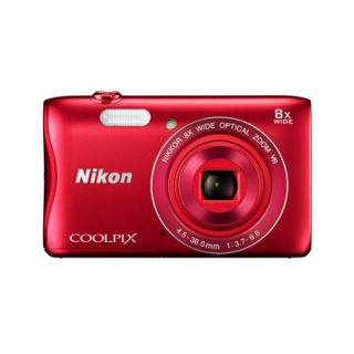 Nikon COOLPIX S3700 Digital Camera with 20.1 Megapixels and 8x Optical Zoom