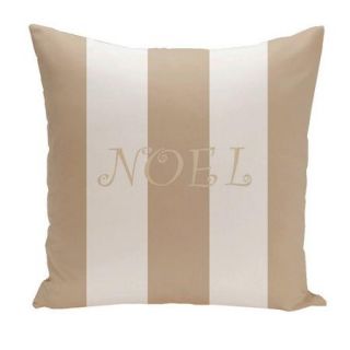 E By Design Holiday Brights Noel Euro Pillow
