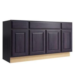 Cardell Salvo 60 in. W x 31 in. H Vanity Cabinet Only in Ebon Smoke VSB602131.2.AD7M7.C64M