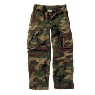 Kids Pants   Vintage Paratrooper Fatigues, Woodland Camo, XX Small by Rothco
