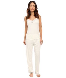 LAUREN Ralph Lauren Knit Cami Ankle Pants Pajama Set Ivory