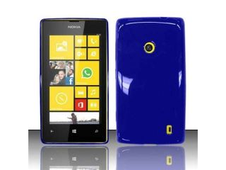 For Nokia Lumia 520 Solid TPU Gel Skin Case Cover   White TPU