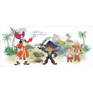 RoomMates 2.5 in. W x 21 in. H Captain Jake and the Never Land Pirates Scene Peel and Stick Giant Wall Graphic RMK3031TB