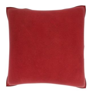 Red Leather Texture 18 inch Velour Throw Pillow