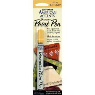 Rust Oleum American Accents Satin Buttercup Decorative Paint Pen (6 Pack) 215156
