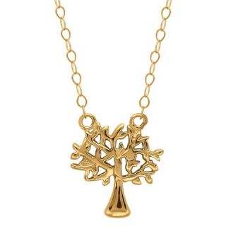 Womens Family Tree Necklace in 14K Yellow Gold (17)