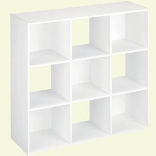 Martha Stewart Living 36 in. x 36 in. White Stackable 9 Cube Organizer 4904