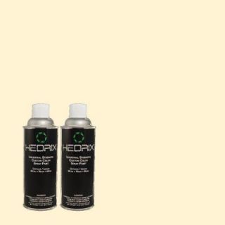 Hedrix 11 oz. Match of 310A 1 Ivory Invitation Flat Custom Spray Paint (2 Pack) F02 310A 1