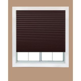 Redi Shade Chocolate Brown Paper Pleated Shade   48 in. W x 72 in. L (4 Pack) 1254591