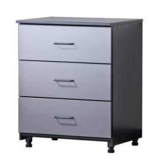 Tuff Stor 3 Drawer 27.5 in. W x 34 in. H x 21 in. D Freestanding Thermo Fused Melamine Base Cabinet in Grey 2103 1