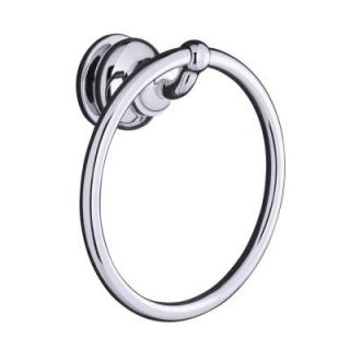 KOHLER Fairfax 7 1/2 in. Towel Ring in Polished Chrome K 12165 CP