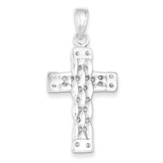 Sterling Silver Polished Cross Pendant