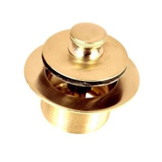 Watco 1.865 in. Overall Diameter x 11.5 Threads x 1.25 in. Push Pull Bathtub Closure, Polished Brass 38305 PB