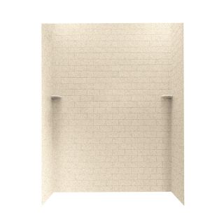 Swanstone Bermuda Sand Solid Surface Shower Wall Surround Side and Back Panels (Common: 62 in x 36 in; Actual: 72.5 in x 62 in x 36 in)