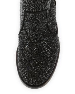 Laurence Dacade Pete Strass Suede Ankle Boot, Black