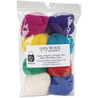 Wool Roving 12" .22 Ounce 8/Pkg Primary