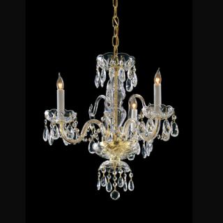 Crystorama 3 Light Chandelier with Swarovski Strass Crystal