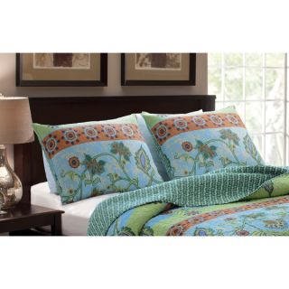 Greenland Home Fashions Esprit Spice Quilted Shams (Set of 2)